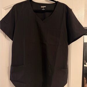 Scrubstar Black Premium Scrub Top